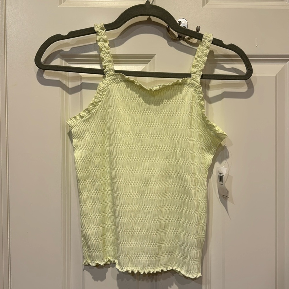 NWT!!  Old Navy yellow girls tank top - size L (10/12)